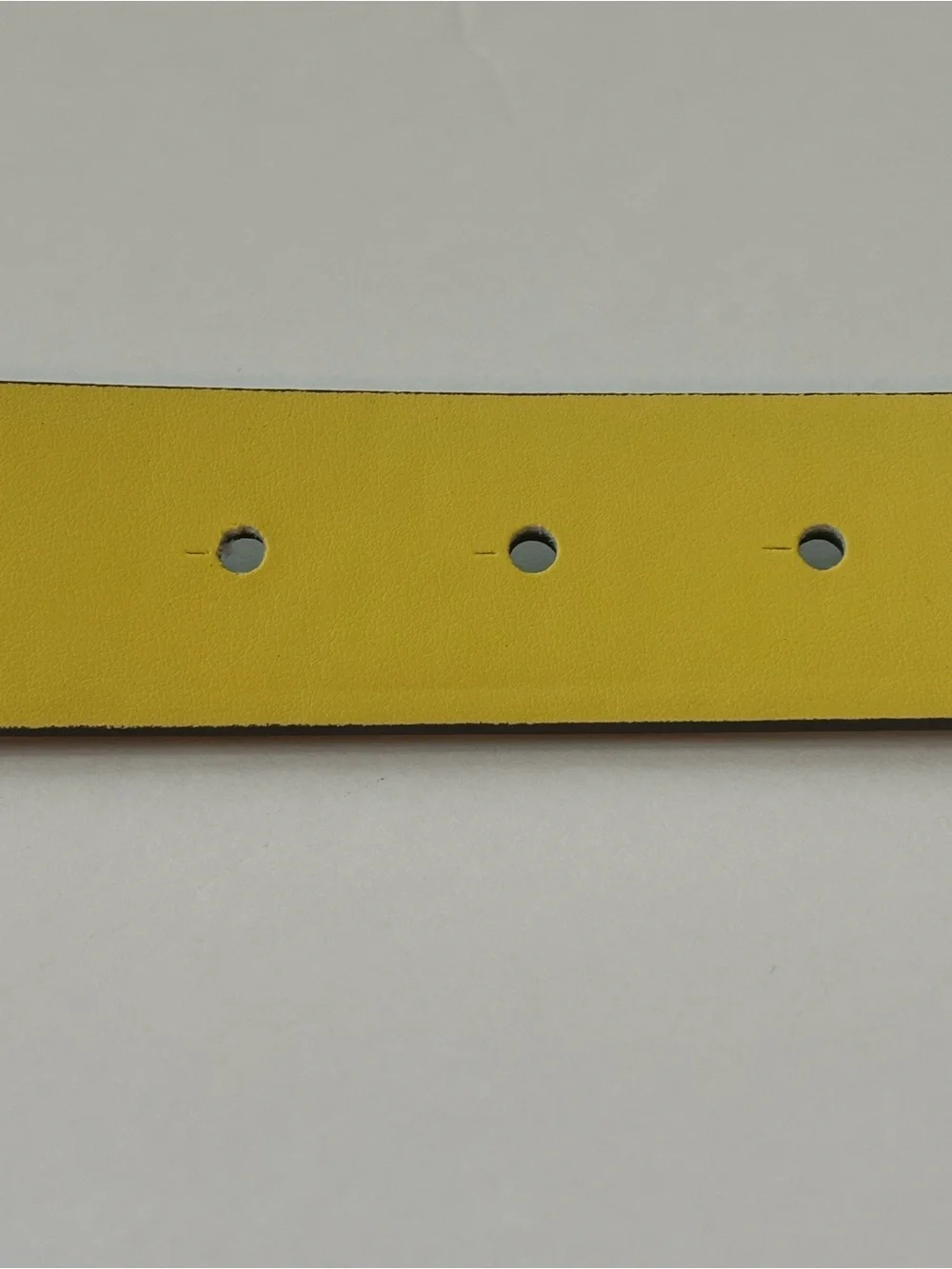 Kate Spade Women Twist Reversible Leather Belt Green Yellow Spade Buckle L & XL